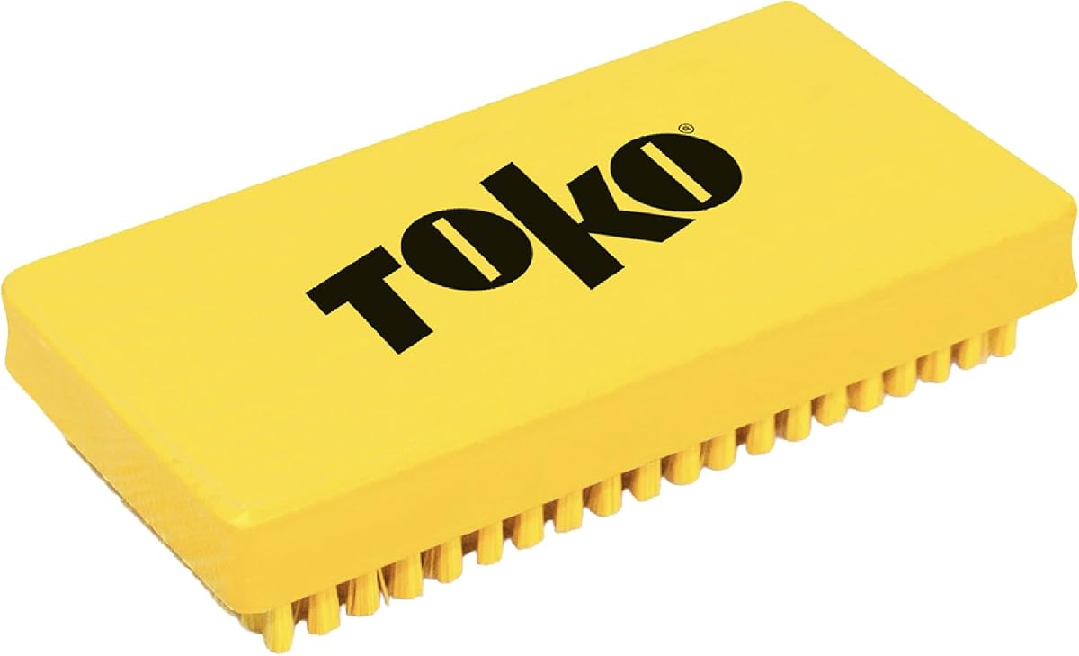 TOKO Steel X-Fine Base Brush - Brush for Prepping Skis & Snowboards for Wax - 13mm