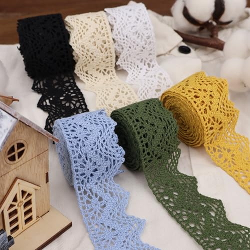 Encaje de algodón para manualidades y envoltorios románticos de scrapbooking 3