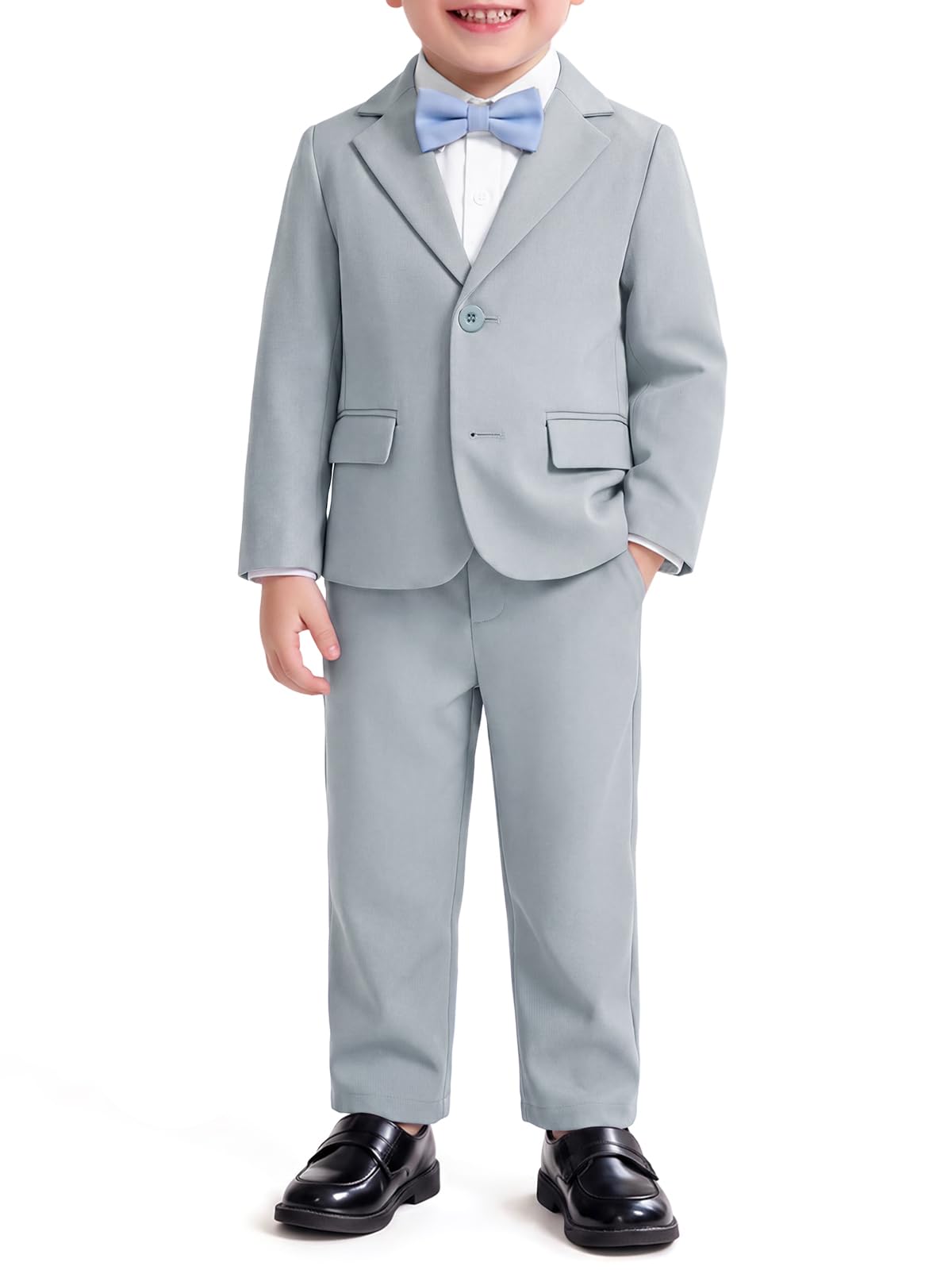 Haloumoning Kleinkind Baby Jungen Ringträger Anzug Jacke Kleid Hosen Sets