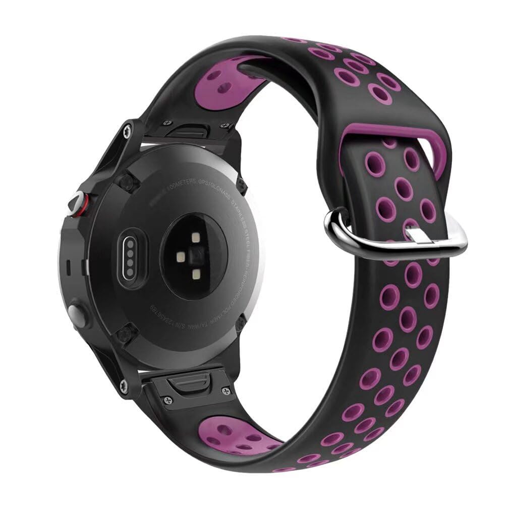 Compatible with Garmin Fenix 5s Bands,Breathable Silicone Replacement Wristband Bracelet Strap Accessory Compatible for Garmin Fenix 5s /Fenix 5s Plus Smart Watch
