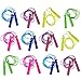 ArtCreativity 7ft Neon Jump Rope Set - 12 Pack - Vibrant Jumping Ropes for Kids - Durable PVC Skipping Ropes - Great Birthday Party Favors, Goodie Bag Fillers, Gift Idea for Boys and Girls