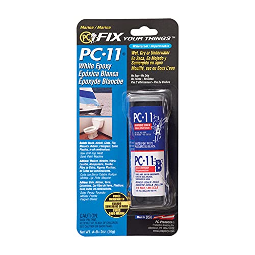 Image of PC-Products PC-11 Epoxy Adhesive Paste, Two-Part Marine Grade, 2oz in Two Jars, Off White 20111