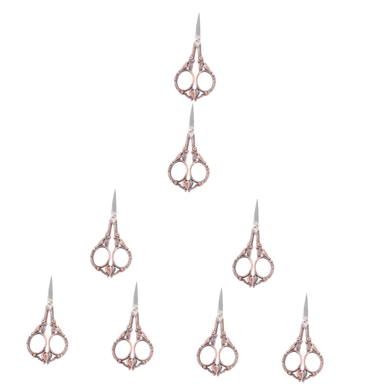 8 Pièces Ciseaux de Couture Vintage Acier Inoxydable Ciseaux à Broder Précis pour Couper Fils et Tissus et Durables pour Travaux Manuels et DIY