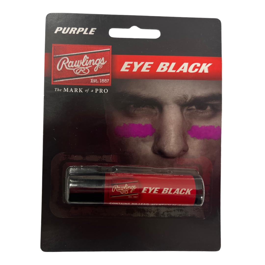 Rawlings | Eye Black Stick | Retractable Tube/Glare Reduction | Adult & Youth Baseball/Softball | Purple