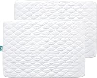 Vista 3 de Biloban Pack and Play - Juego de 4 fundas protectoras de colchón impermeables, ultra suaves, grises, resistentes al ruido, lavables a máquina