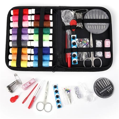 Kits de costura, caja multifunción for bricolaje, for acolchar a mano, bordar, hilo, accesorios, kits herramientas Kit de costura de viaje