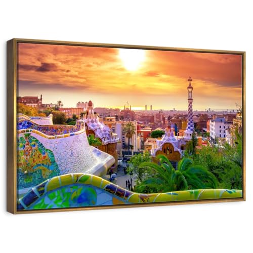 ElephantStock - Barcelona From Park Guell Wall Art - Horizontal