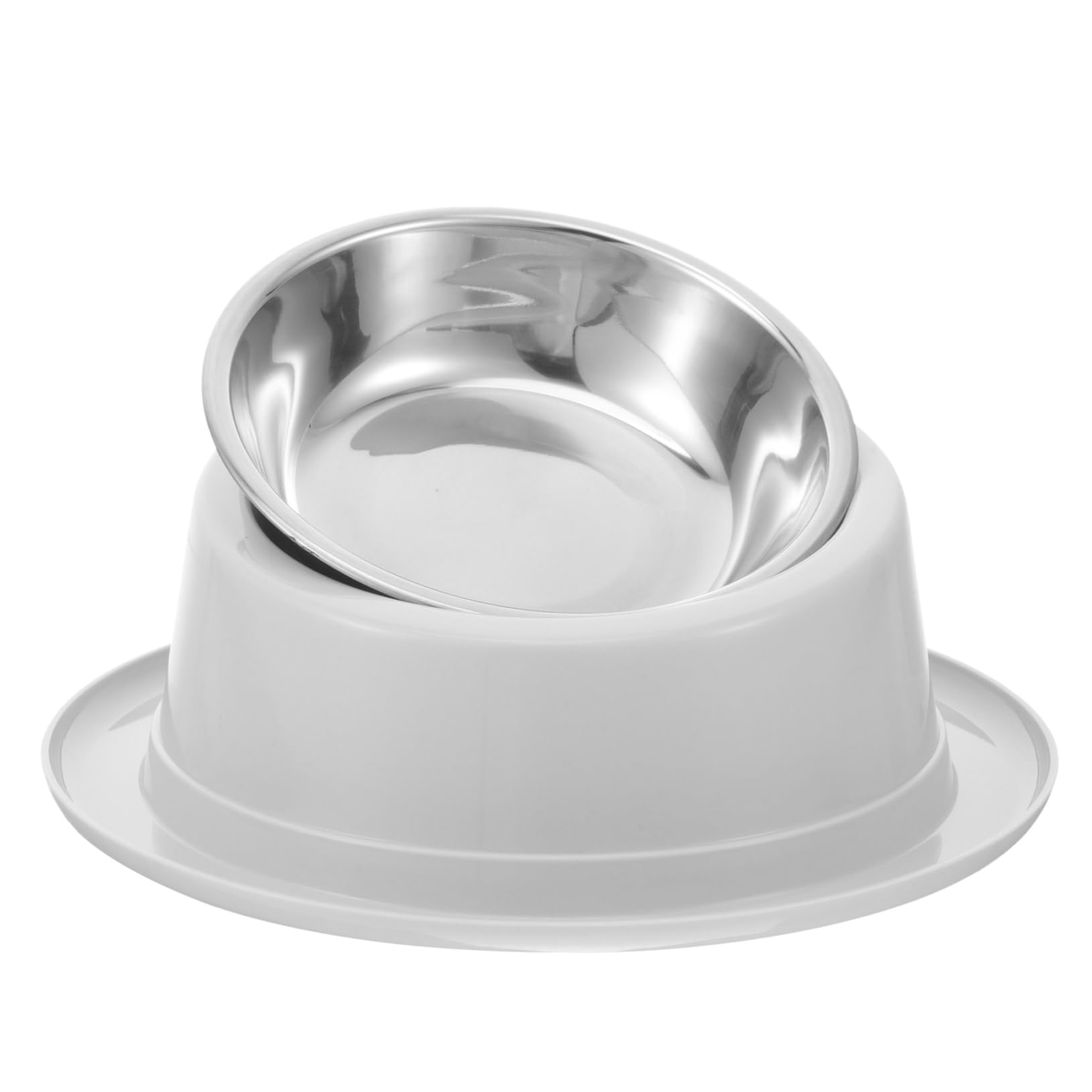 BCOATH Slip Stainless Steel Pet Feeding Bowl for Dogs and Cats Durable and Easy to Pet Food Water Feeder Non Tipping Design for Stability