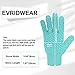 Evridwear Exfoliating Gloves for Shower, 100% Nylon Thick Soft Medium Heavy Bathing Gloves Dead Skin Remover Body Scrubber Smooth Skin with Hang Loop, Angel Blue