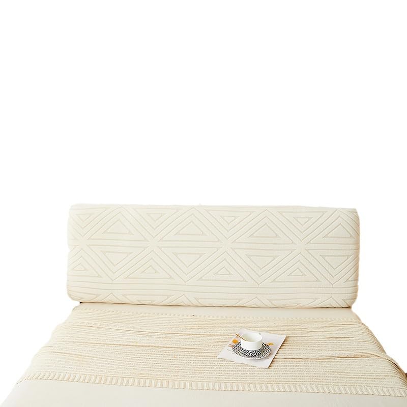 c 1 funda protectora para cabecero de felpa elástica, extraíble y lavable, totalmente envuelta, 180 cm de largo (gris claro)
