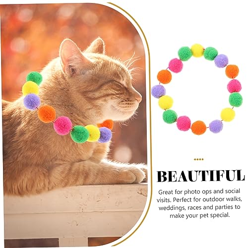 Collares para gatos de peluche rosa XS Parliky elegantes ajustables 8