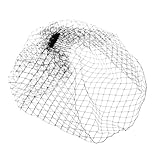 vreplrse Tocado de velo para el cabello espectacular con velo para el cabello negro Jaula para pájaros Accesorio único para bodas Regalos y eventos especiales Jaula para Material para