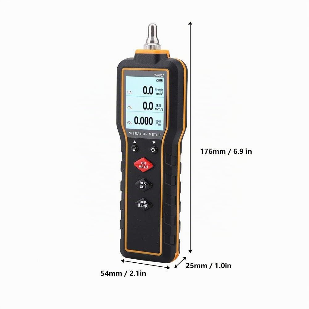 Walfront SW-65A Appareil de Mesure de Vibration Numérique Portable Vibromètre Analyseur Vibromètre Jauge