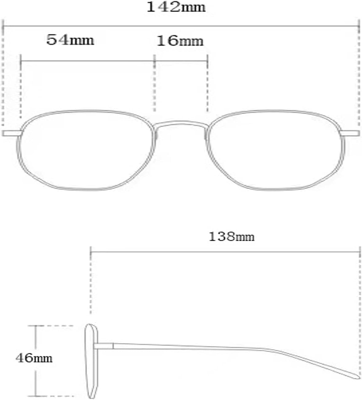 Jcerki polarizing Myopia glasses Distance nearsighted glasses Unisex Spectacles