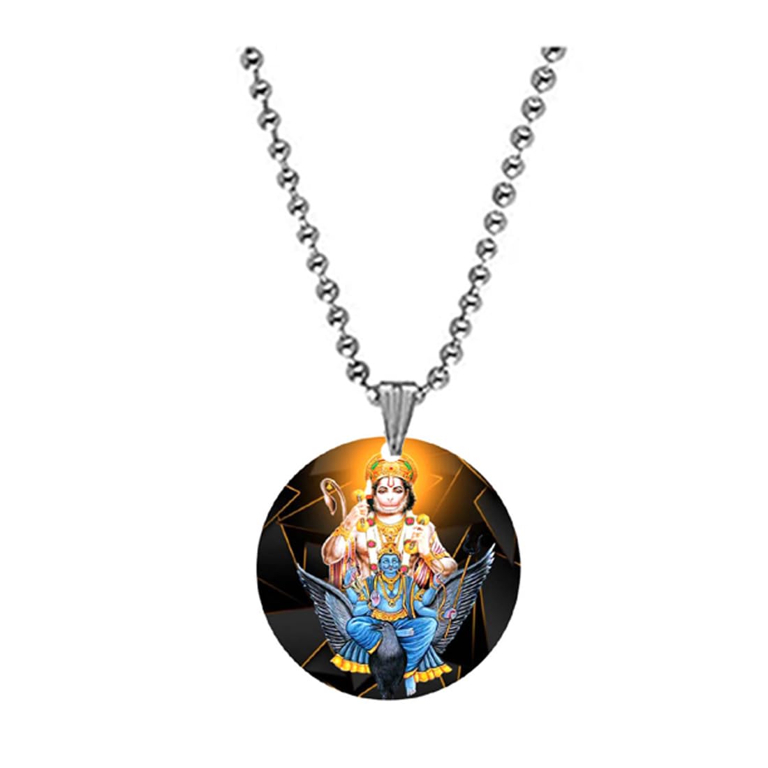 Lord Hanuman and Shani Dev Bead Chain Pendnet for Men and Women-image-6