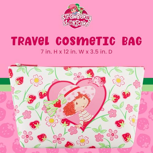 Strawberry Shortcake Women's Makeup Bag, Small Travel Cosmetic Zipper Pouch Organizer2