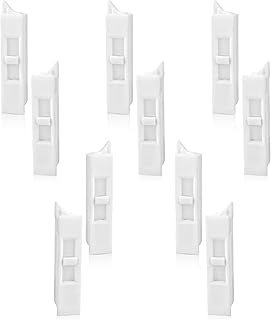 6pcs Window Tilt Latch Pairs Spring, Vinyl Plastic Tilt Latch Replacement Loaded Sliding Window Latches Lock Accessories Parts