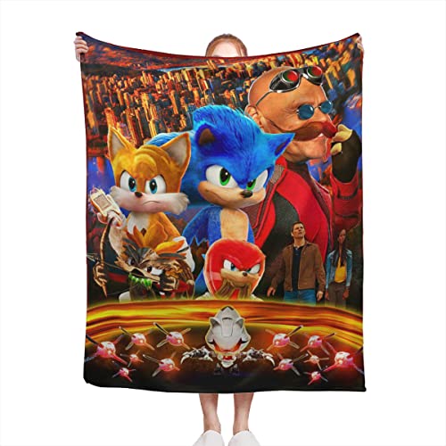 Cartoon Hedgehog Throw Blanket Ultra Soft Flannel Fleece Blanket Livingroom Sofa Blanket Lightweight Plush For Kids Adults 50"X40" #TOP1