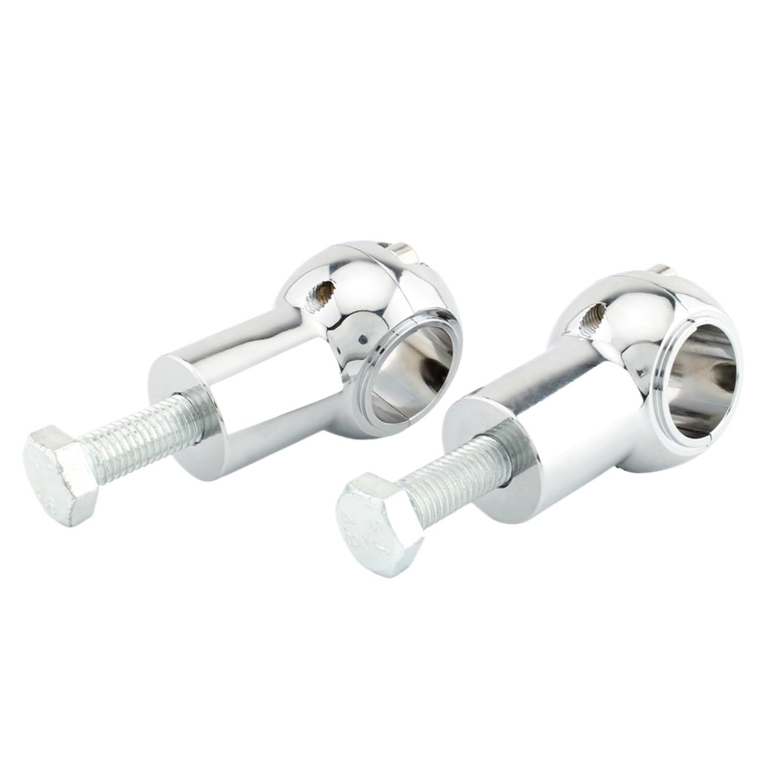 NADCFN Motorcycles Handlebar Clamp Risers Mount Kit 25mm 2.5cm Bar 2" Universal Handlebar Riser(Chrome)
