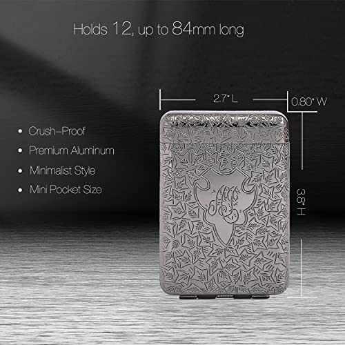 Minimalist Metal Case - ONEONTA Vintage Holder Case - Premium Carrying Case for Men and Women, Black2