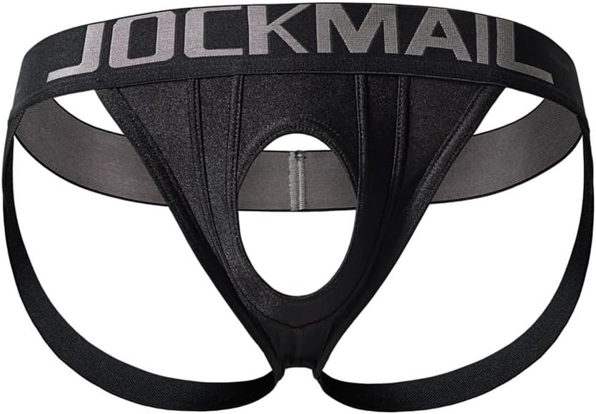 JOCKMAIL Mens Jockstrap Underwear Breathable Sport Thongs Athletic Supporters for Gym, Date and Everyday Wear