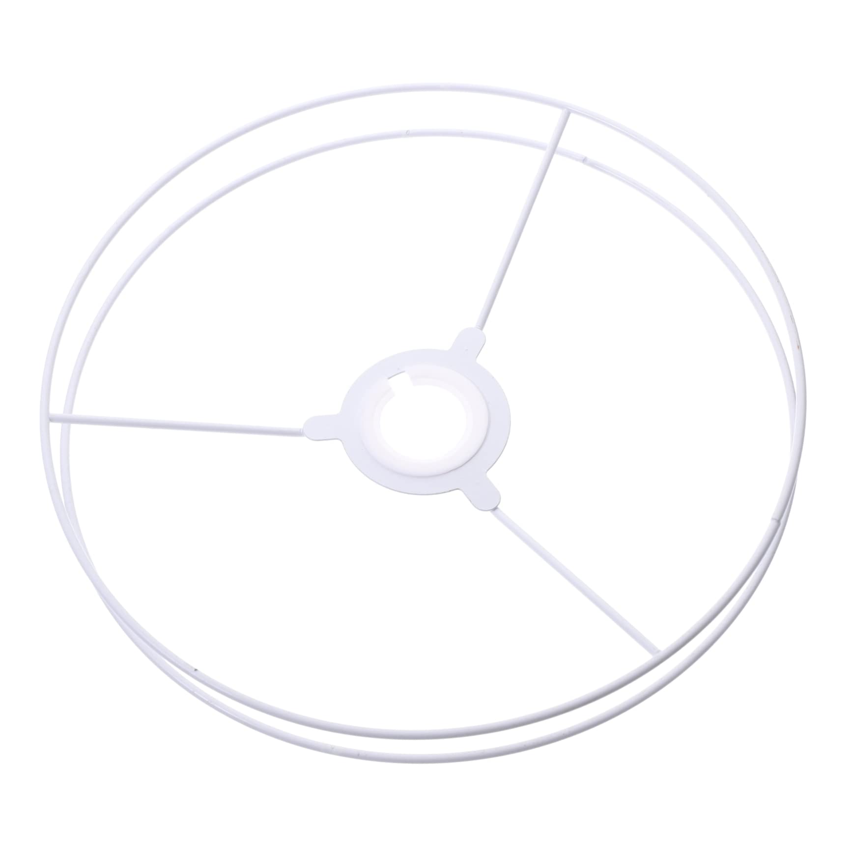 ABOOFAN DIY Lampshade Frame, Metal Wire Lamp Shade Ring Frame, Drum Shape, Stable and Practical, for Craft Accessories and DIY Lighting Projects,