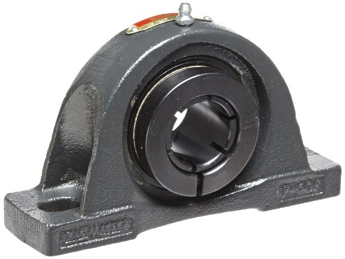 Sealmaster NP-20T Pillow Block Ball Bearing, Non-Expansion Type, Normal-Duty, Regreasable, Skwezloc Collar, Felt Seals, Cast Iron Housing, 1-1/4