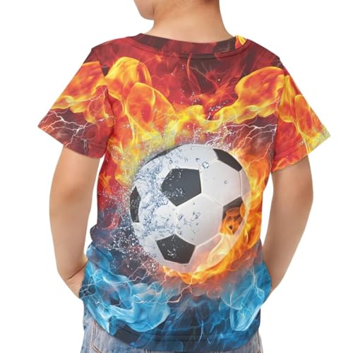 Image of JEOCODY Boys Girls Graphic Tees Funny 3D Printed Short Sleeve T-Shirts 3-16T