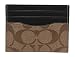 Coach Mens F58110 ID Card Case Signature QB/Tan