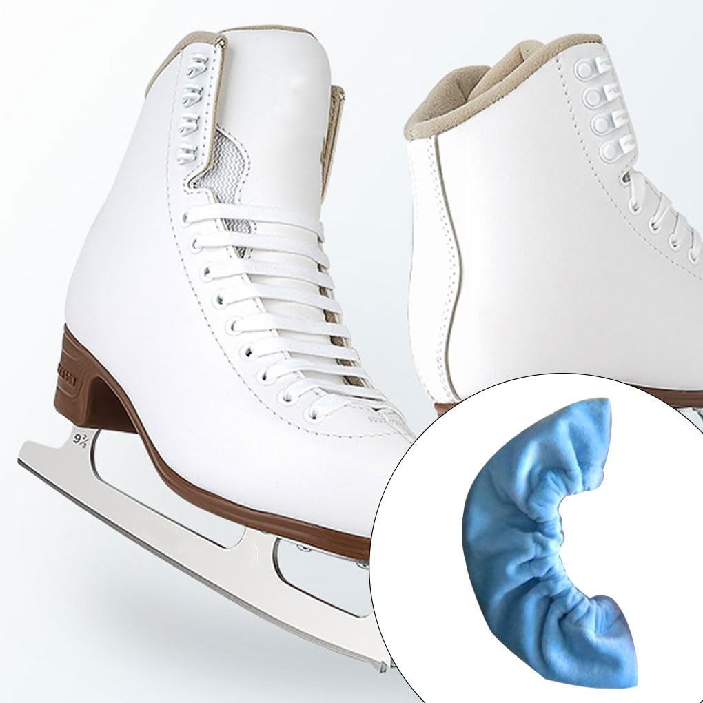 Confezione da 2 coperture protettive per pattinaggio su ghiaccio, unisex, riutilizzabili, lavabili, portatili, per interni ed esterni, colore rosa