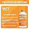 WAN2TLK Sealer, Decoupage Glue & Gloss Finish, All-in-One Clear Craft Glue, Perfect for Indoor and Outdoor DIY Crafts and Art Projects, with Quick Dry & Cure Time (Gloss) #2
