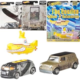 Hot Wheels Yellow Submarine Beatles + Led Zepplin Pursuit Exotic Project Album Cover, IV, Austin - Les Beatles, Paul McCartney, John Lennon, RIngo Starr, George Harrison