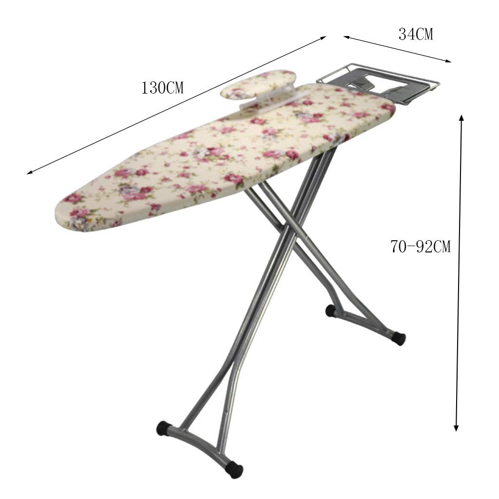 Juego de Planchado Grande, Almohadilla de algodón, Tabla de Planchar Transpirable con Zona de estacionamiento Resistente al Calor, Tabla de Planchar, Soporte de Hierro para lavandería de Hot