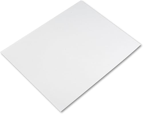 Pacon Tabla de ferrocarril de 4 capas, blanco, 22" x 28", 25 hojas