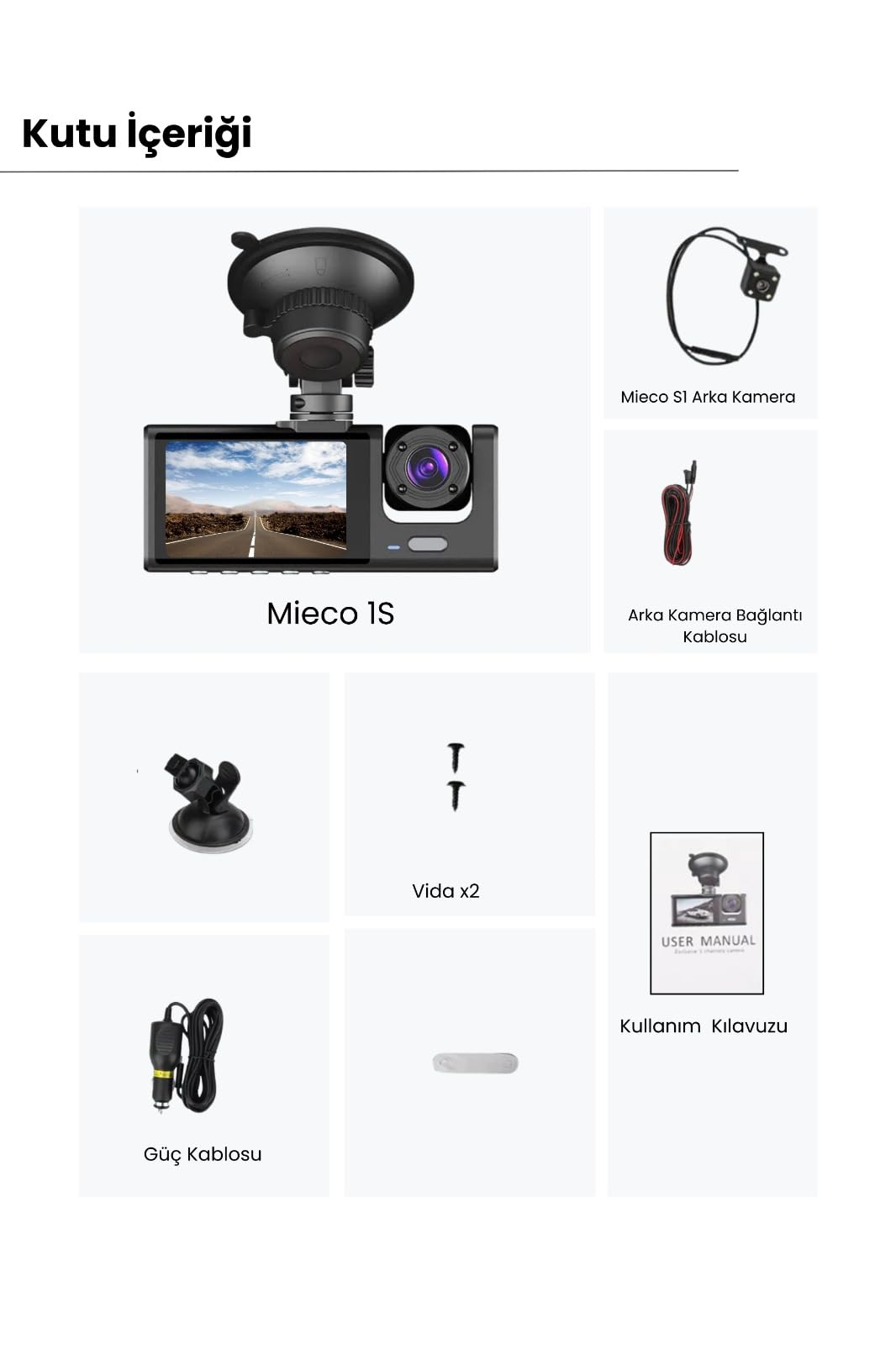 Mieco 1s Wifi/1920p Fhd/170° Ultra Geniş Açı/gece Görüşü Ve G
