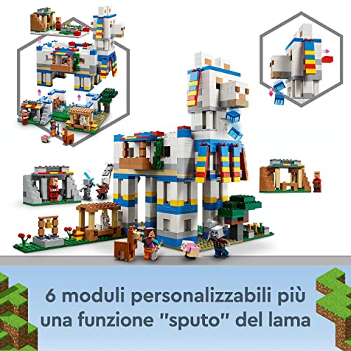 Minecraft Il Villaggio dei Lama, Casa Giocattolo da Costruire con Animali della Fattoria, Idee Regalo di Compleanno, Giochi Creativi per Bambini e Bambine da 9 Anni Fan del Videogioco 21188 - Lego - Immagine 4