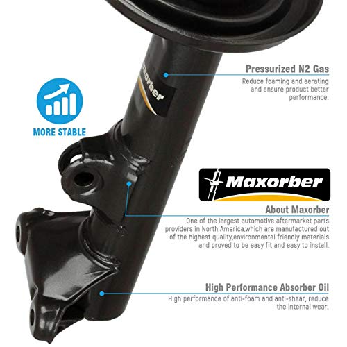 Maxorber Front Pair Shocks Struts Absorber Compatible With Mercedes-Benz C230 C240 C240 Sedan C240 Wagon C280 C320 Coupe C320 Sedan Rwd C350 Rwd C55 Amg Clk320 Clk350 Clk500 Clk55 335920 71488 #TOP2