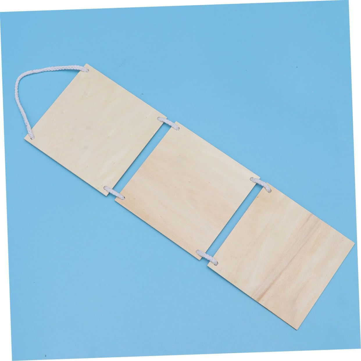 Holibanna 3pcs Wooden Wall Decor Display Board DIY Art Hanging Pendant for Home Cafe Bar Restaurant