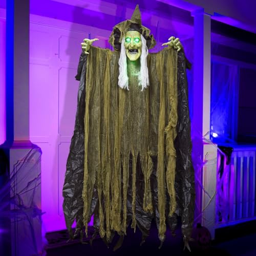JOYIN Halloween Hexen Dekoration zum Aufhängen, 170 cm, braunes...