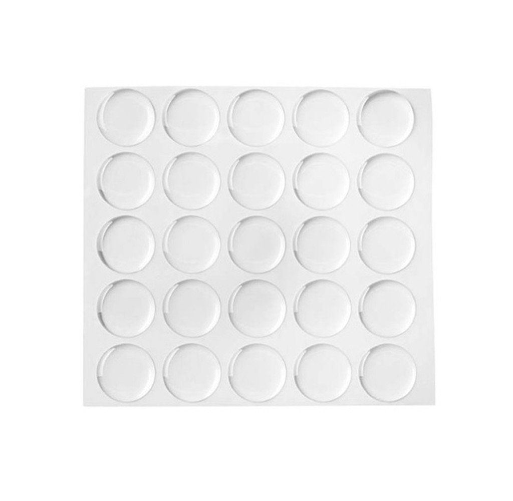 Self-adhesive Clear Rubber Feet Bumpons, (8.5 mm) Sheet of 100
