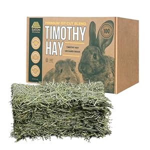 Eaton Pet and Pasture Naturally Grown, Premium, 1st Cut Blend, Western Timothy Hay Orchard Blend, Small Animal Food, Sustainable, Eco-Friendly, Farmer-Owned, 6LB-Box.
