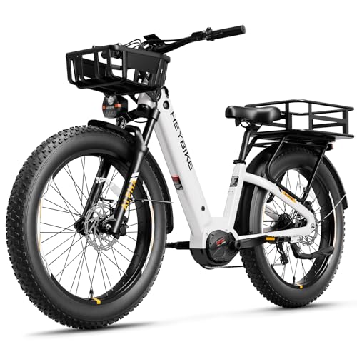 Heybike Alpha Electric Bike for Adults,1500W Peak Mid-Drive,Torque Sensor