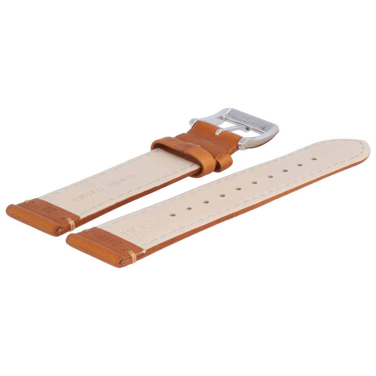 HUGO BOSS Uhrenarmband 22mm Leder Braun Glatt - 659302688
