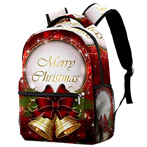 Sac à dos de voyage de loisir cloche dorée de Noël cadeau enfant idéal