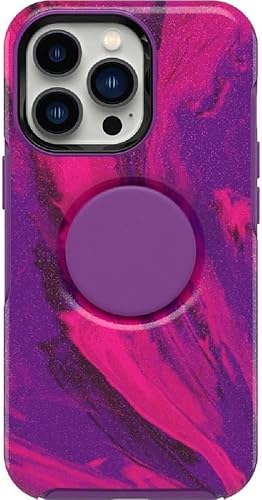 Miniatura 2 de OtterBox + Pop Symmetry Series - Funda para iPhone 12 y iPhone 12 Pro (solamente) - Embalaje no minorista - Stay Peachy (gráfico rosa)