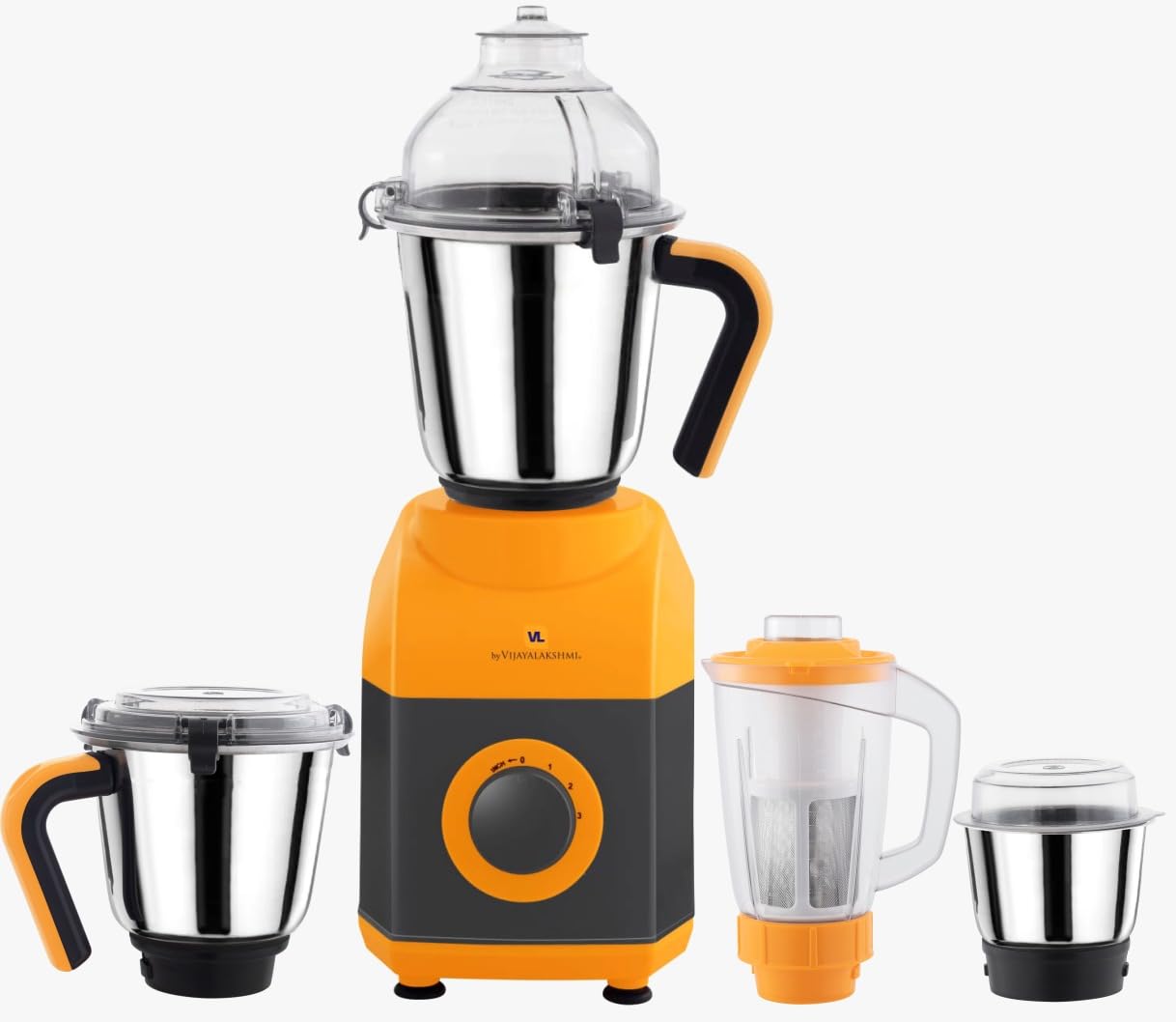 VIJAYALAKSHMI Signature 750 Watts Mixer Grinder with 4 Jars