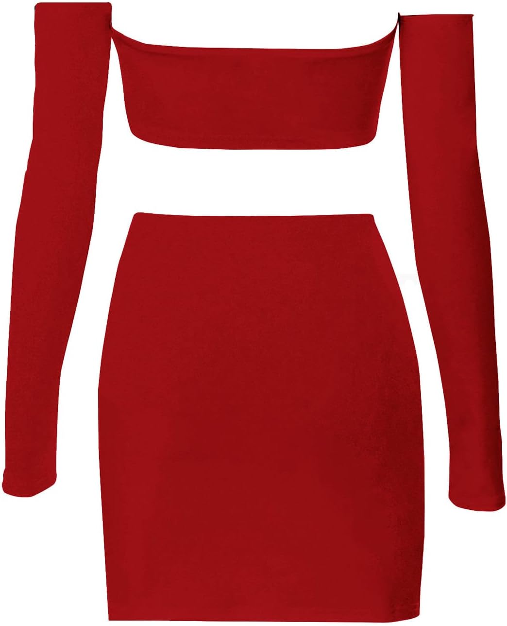 Women's Summer Two-Piece Skirt Sets Sexy Off Shoulders Top Y2K Going Out Short T-Shirt Sets Mini Dress Outfits D293 - Image 4