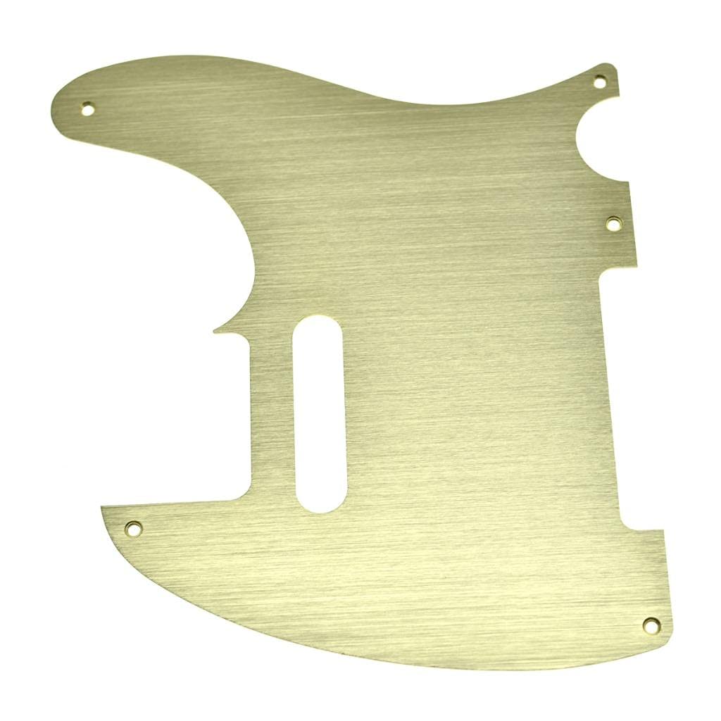KAISH Metal Aluminum Anodized American Vintage 5 Hole Tele Style Pickguard TL Pick Guard Scratch Plate for USA/Mexico Telecaster Gold - Image 3