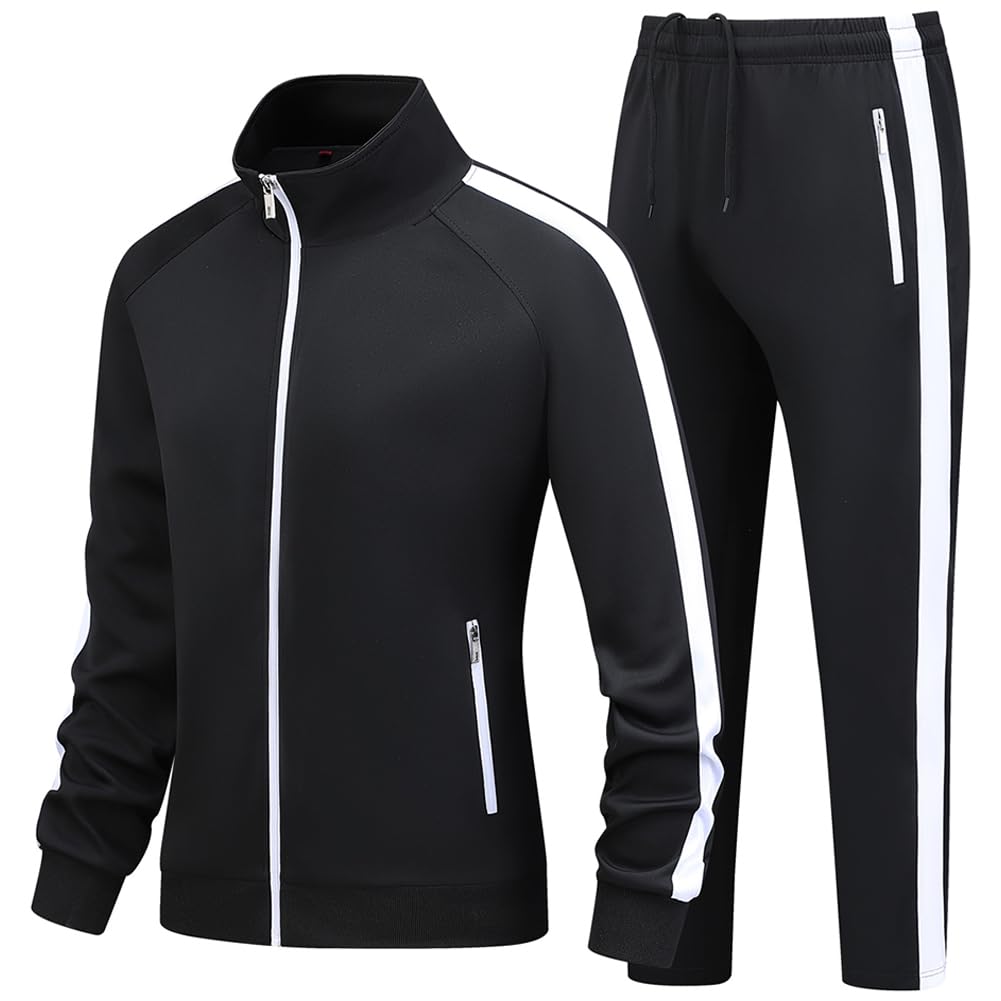 Feiairuike Women's Tracksuit Set 2 Pieces Long Sleeve Outfits Sweatsuits for Women Full Zip Active Sets Athletic Suits