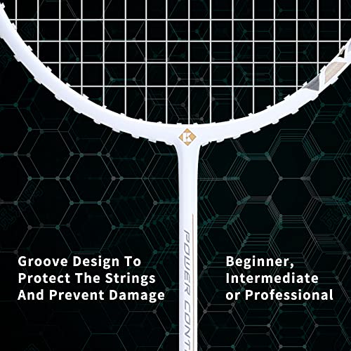 Kumpoo Professional Badminton Racquet, 82G Lightweight Badminton Racket, High Tension String Full Carbon Fiber Shaft Badminton Racket With Racket Cover Bag #TOP2